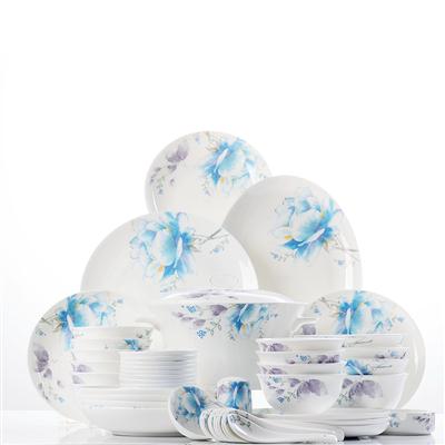 操屄的视频48头聆听花开骨瓷礼品餐具套装